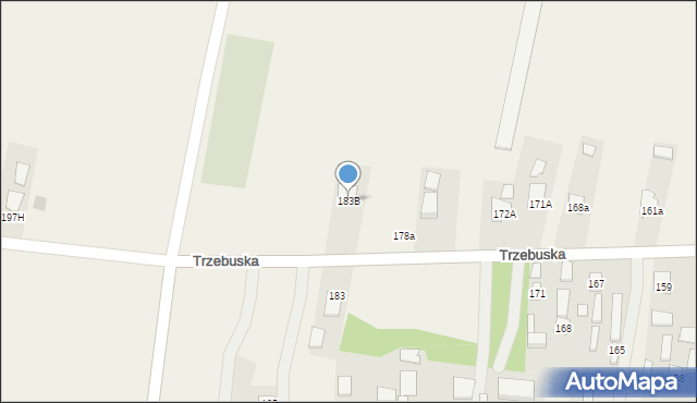 Trzebuska, Trzebuska, 183B, mapa Trzebuska