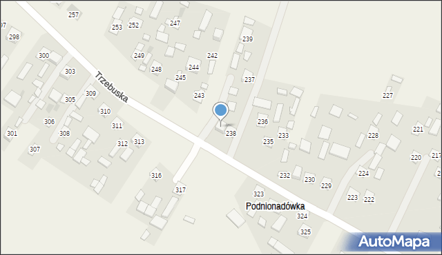 Trzebuska, Trzebuska, 240, mapa Trzebuska