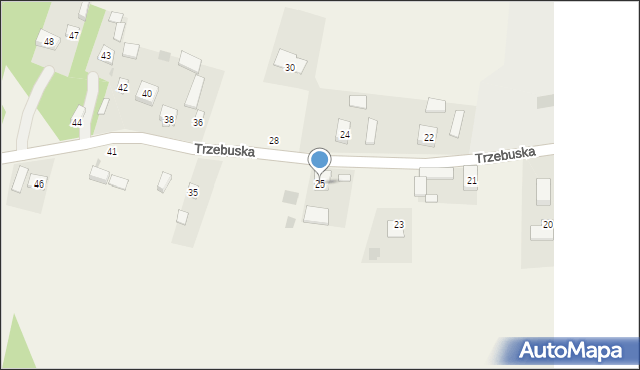 Trzebuska, Trzebuska, 25, mapa Trzebuska