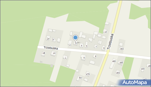 Trzebuska, Trzebuska, 3, mapa Trzebuska