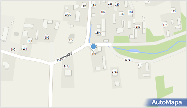 Trzebuska, Trzebuska, 336, mapa Trzebuska