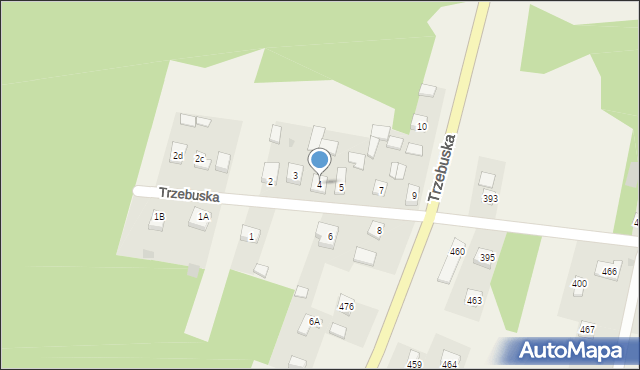 Trzebuska, Trzebuska, 4, mapa Trzebuska