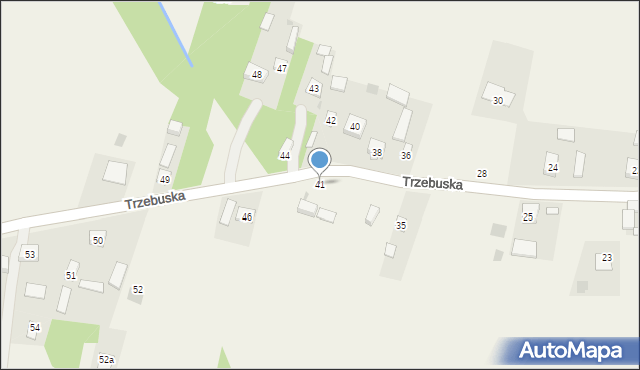 Trzebuska, Trzebuska, 41, mapa Trzebuska