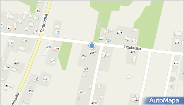 Trzebuska, Trzebuska, 466, mapa Trzebuska