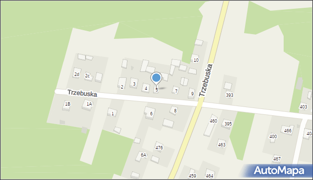 Trzebuska, Trzebuska, 5, mapa Trzebuska