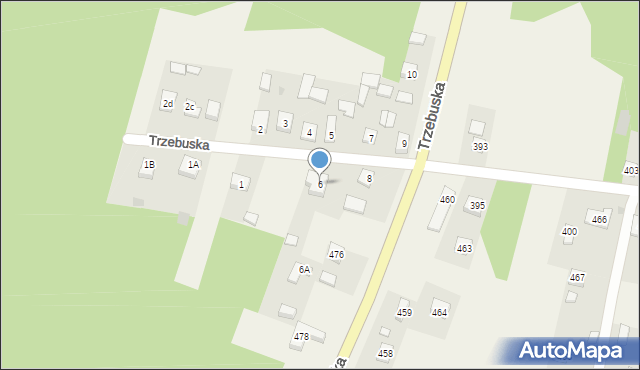 Trzebuska, Trzebuska, 6, mapa Trzebuska