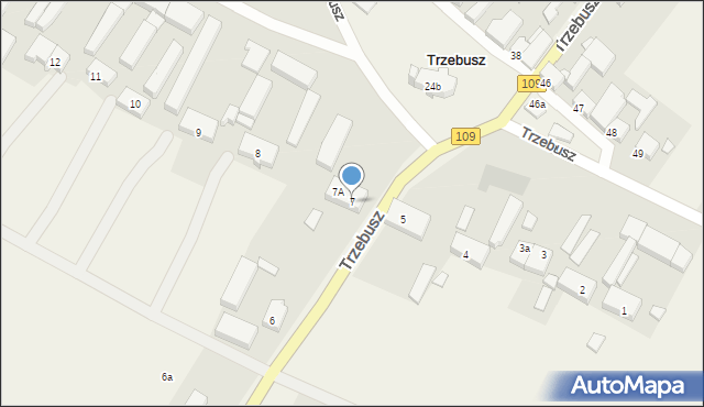 Trzebusz, Trzebusz, 7, mapa Trzebusz