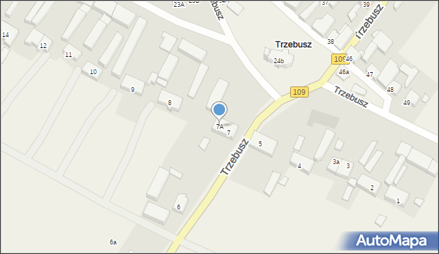 Trzebusz, Trzebusz, 7A, mapa Trzebusz