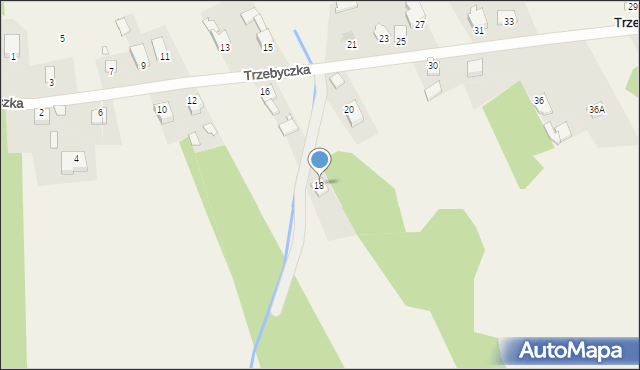 Trzebyczka, Trzebyczka, 18, mapa Trzebyczka