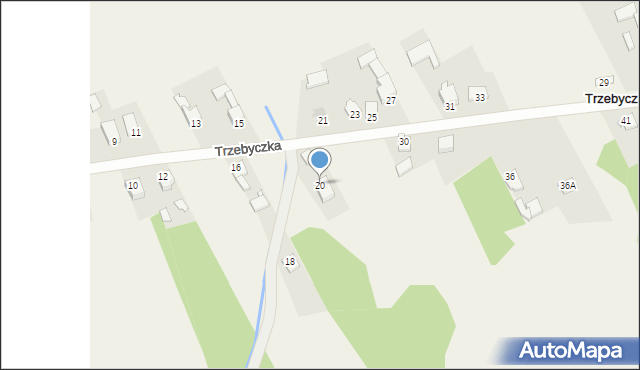 Trzebyczka, Trzebyczka, 20, mapa Trzebyczka