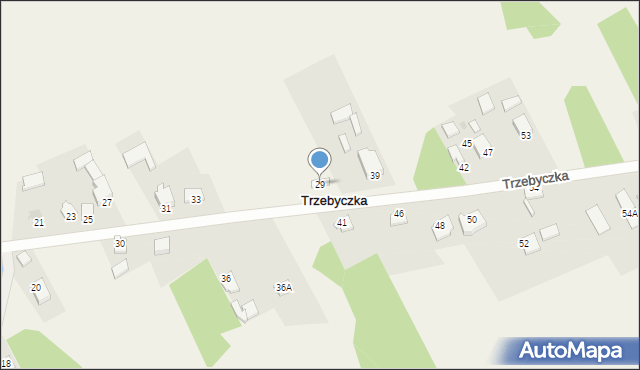 Trzebyczka, Trzebyczka, 29, mapa Trzebyczka