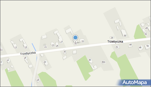 Trzebyczka, Trzebyczka, 31, mapa Trzebyczka