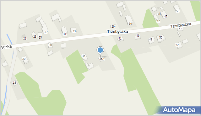 Trzebyczka, Trzebyczka, 38, mapa Trzebyczka