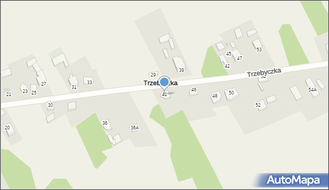 Trzebyczka, Trzebyczka, 41, mapa Trzebyczka