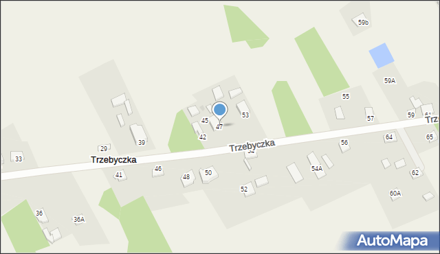 Trzebyczka, Trzebyczka, 47, mapa Trzebyczka