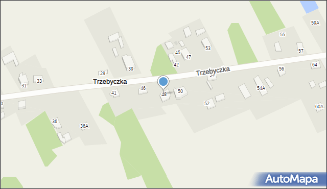 Trzebyczka, Trzebyczka, 48, mapa Trzebyczka