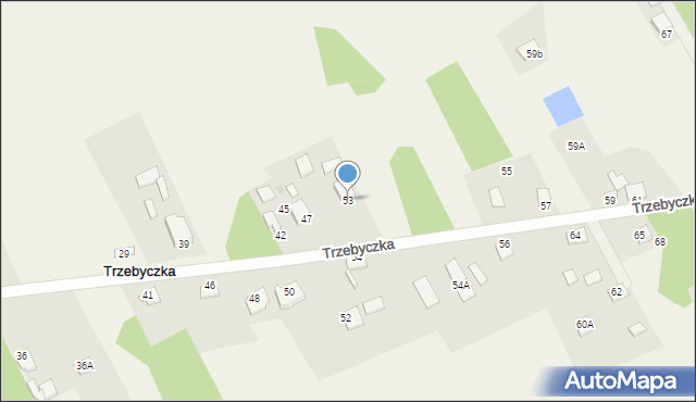 Trzebyczka, Trzebyczka, 53, mapa Trzebyczka