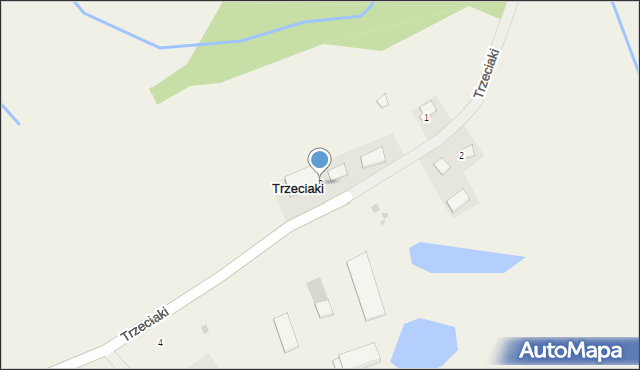 Trzeciaki, Trzeciaki, 3, mapa Trzeciaki