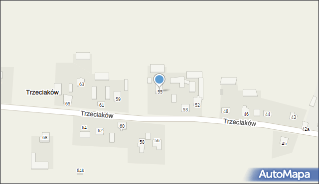 Trzeciaków, Trzeciaków, 55, mapa Trzeciaków