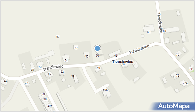 Trzeciewiec, Trzeciewiec, 56, mapa Trzeciewiec