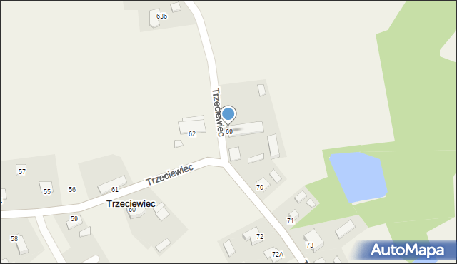 Trzeciewiec, Trzeciewiec, 69, mapa Trzeciewiec