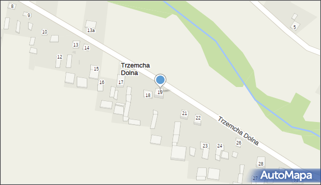 Trzemcha Dolna, Trzemcha Dolna, 19, mapa Trzemcha Dolna