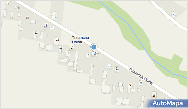 Trzemcha Dolna, Trzemcha Dolna, 20, mapa Trzemcha Dolna