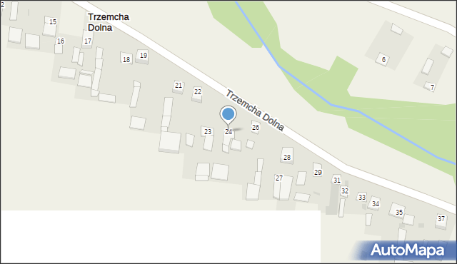 Trzemcha Dolna, Trzemcha Dolna, 24, mapa Trzemcha Dolna