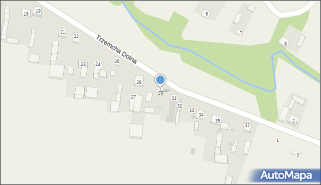 Trzemcha Dolna, Trzemcha Dolna, 29, mapa Trzemcha Dolna