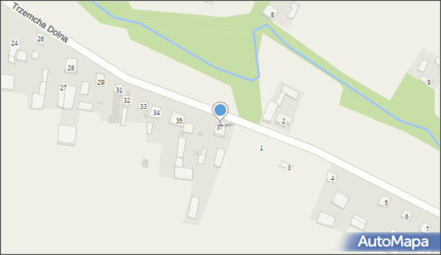 Trzemcha Dolna, Trzemcha Dolna, 37, mapa Trzemcha Dolna