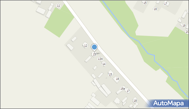 Trzemcha Górna, Trzemcha Górna, 13, mapa Trzemcha Górna