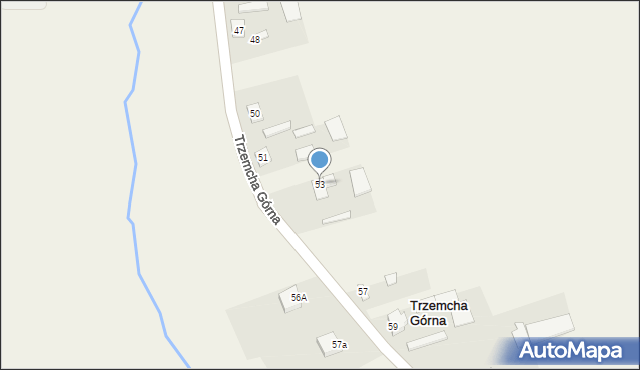 Trzemcha Górna, Trzemcha Górna, 53, mapa Trzemcha Górna