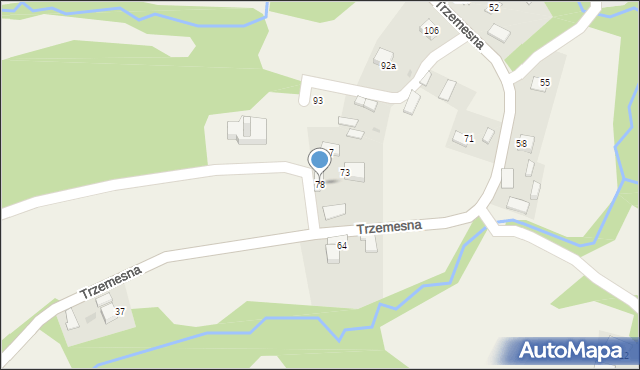 Trzemesna, Trzemesna, 78, mapa Trzemesna