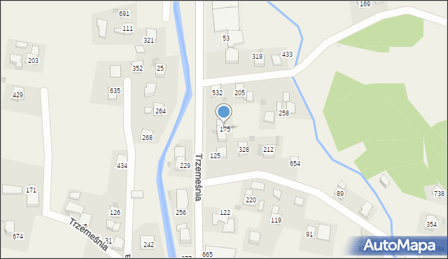 Trzemeśnia, Trzemeśnia, 175, mapa Trzemeśnia