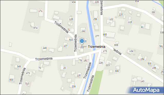 Trzemeśnia, Trzemeśnia, 222, mapa Trzemeśnia