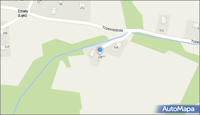 Trzemeśnia, Trzemeśnia, 245, mapa Trzemeśnia