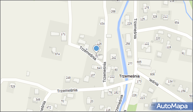 Trzemeśnia, Trzemeśnia, 31, mapa Trzemeśnia