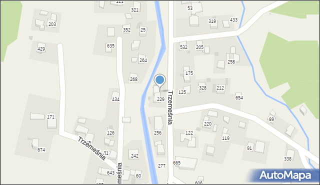 Trzemeśnia, Trzemeśnia, 311, mapa Trzemeśnia