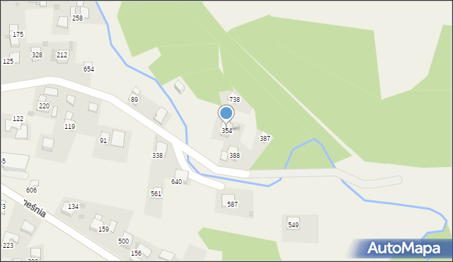 Trzemeśnia, Trzemeśnia, 354, mapa Trzemeśnia