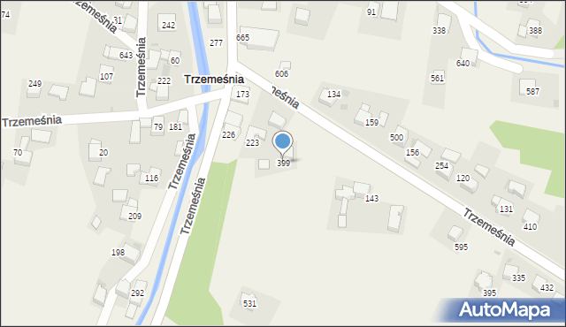 Trzemeśnia, Trzemeśnia, 399, mapa Trzemeśnia