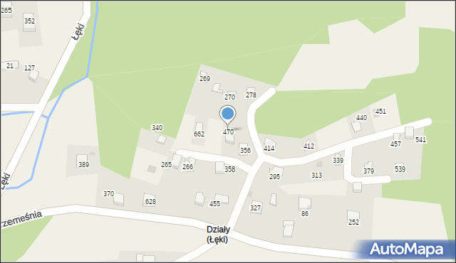 Trzemeśnia, Trzemeśnia, 470, mapa Trzemeśnia