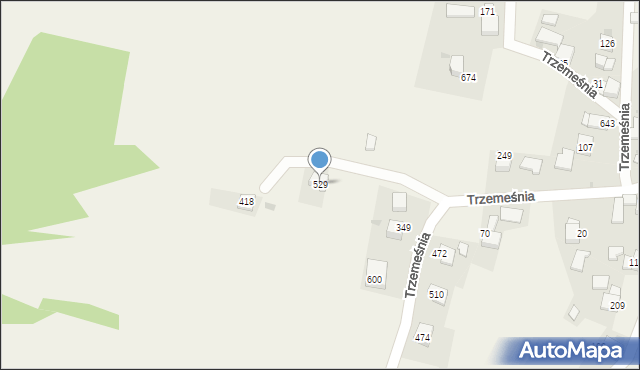 Trzemeśnia, Trzemeśnia, 529, mapa Trzemeśnia