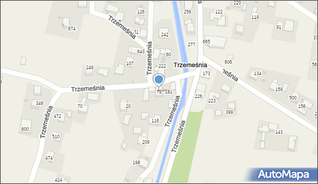 Trzemeśnia, Trzemeśnia, 79, mapa Trzemeśnia