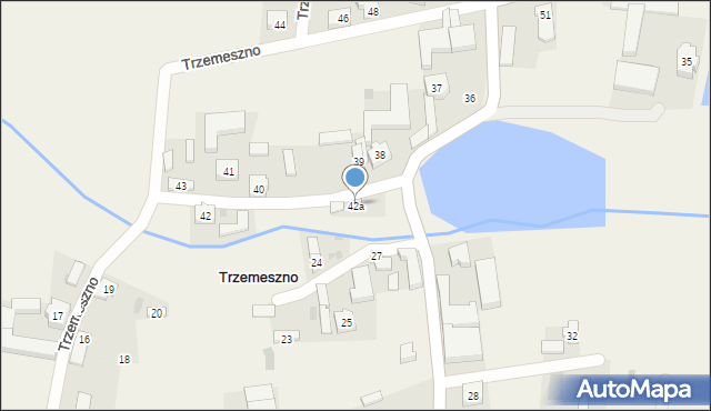 Trzemeszno, Trzemeszno, 42a, mapa Trzemeszno