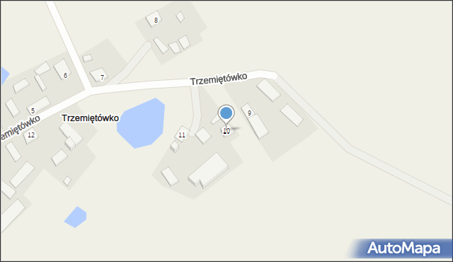 Trzemiętówko, Trzemiętówko, 10, mapa Trzemiętówko