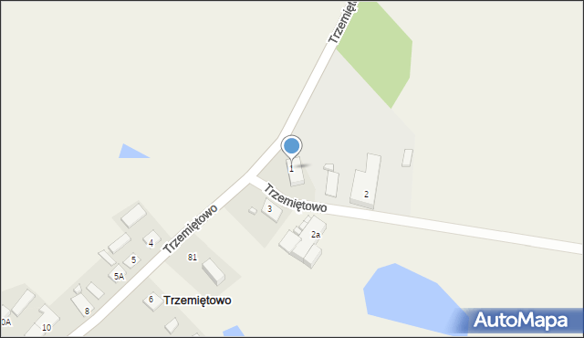 Trzemiętowo, Trzemiętowo, 1, mapa Trzemiętowo