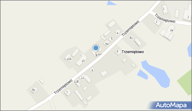 Trzemiętowo, Trzemiętowo, 8, mapa Trzemiętowo