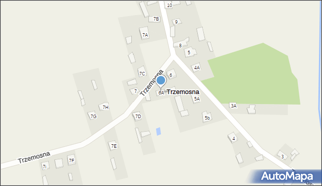 Trzemosna, Trzemosna, 6A, mapa Trzemosna