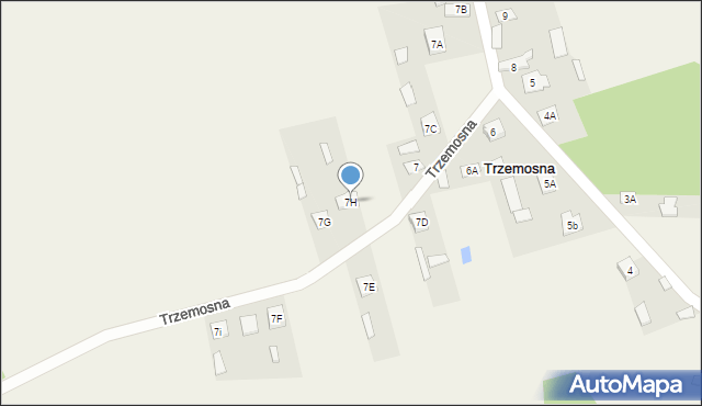 Trzemosna, Trzemosna, 7H, mapa Trzemosna