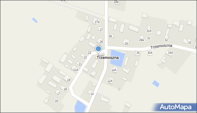 Trzemoszna, Trzemoszna, 25, mapa Trzemoszna